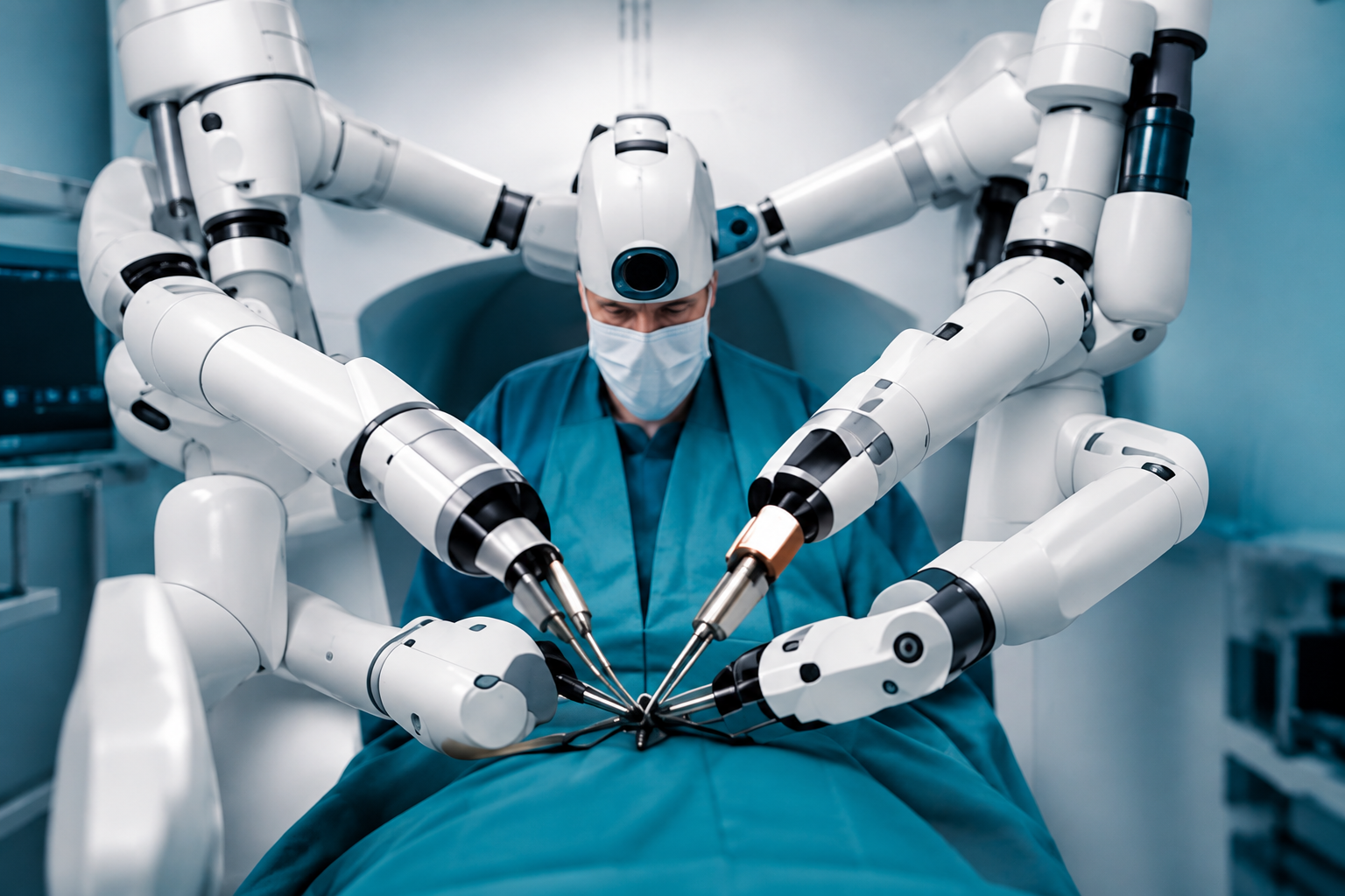 Robotic surgery for ovarian cancer treatment